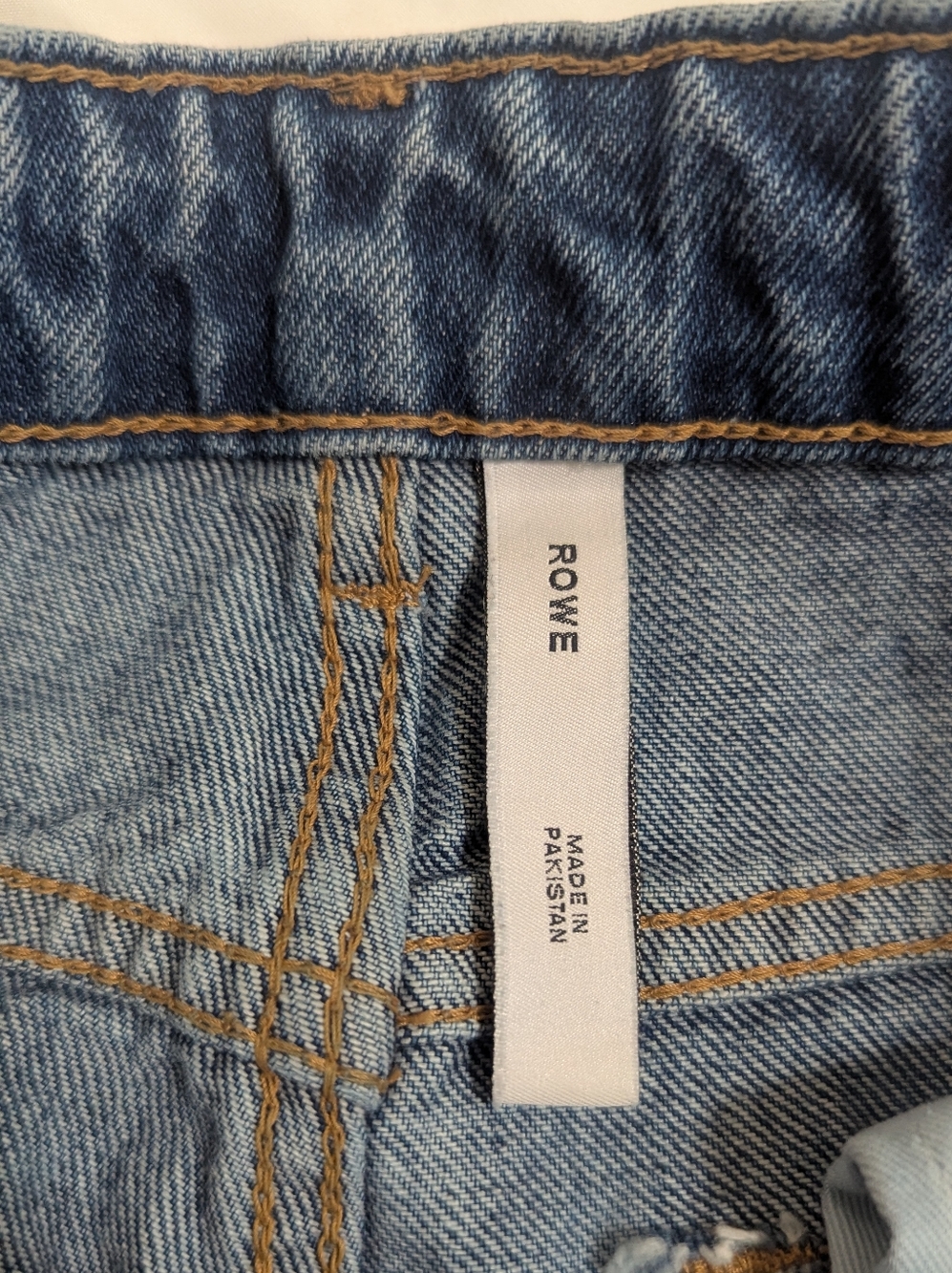 WEEKDAY ROWE SUPER HIGH WAISTED REGULAR STRAIGHT LEG JEANS, Color Blue Size 27 - Picture 6 of 12